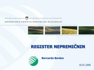 REGISTER NEPREMIČNIN