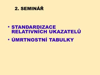 2. SEMINÁŘ