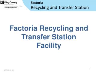 Recycling and Transfer Station