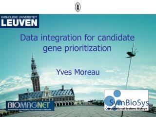 Data integration for candidate gene prioritization