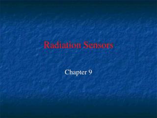 Radiation Sensors