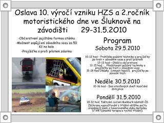Program Sobota 29.5.2010