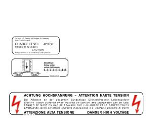 ACHTUNG HOCHSPANNUNG – ATTENTION HAUTE TENSION