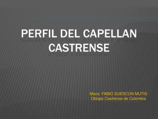 PERFIL DEL CAPELLAN CASTRENSE