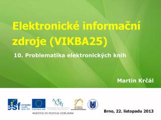 Elektronické informační zdroje (VIKBA25)