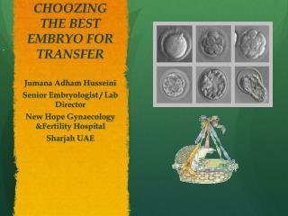 CHOOZING THE BEST EMBRYO FOR TRANSFER