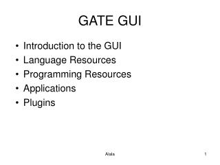 GATE GUI