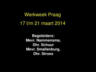 Werkweek Praag 2010