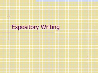 Expository Writing