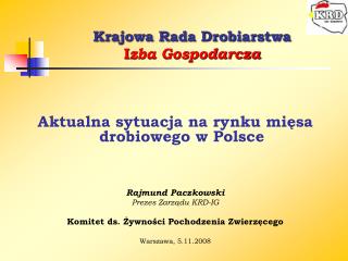 Krajowa Rada Drobiarstwa I zba Gospodarcza