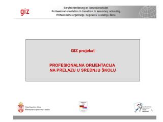 GIZ projekat: profesionalna orijentacija na prelazu u srednju školu