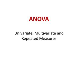 ANOVA