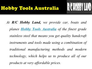 Advanced Australian Online Hobby Tools Warehouse
