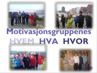 Motivasjonsgruppenes HVEM HVA HVOR