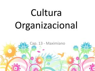 Cultura Organizacional