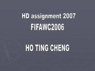 HD assignment 2007
