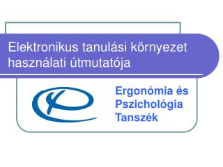 Elektronikus tanulási környezet használati útmutatója