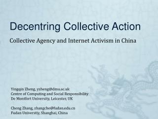 Decentring Collective Action