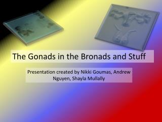 The Gonads in the Bronads and Stuff