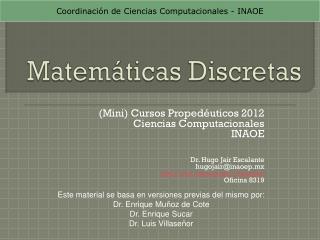 Matemáticas Discretas