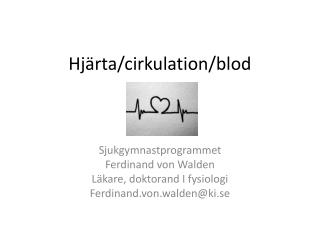 Hjärta / cirkulation / blod