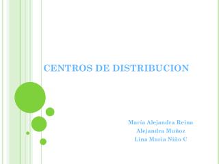 CENTROS DE DISTRIBUCION