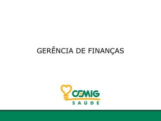 GERÊNCIA DE FINANÇAS