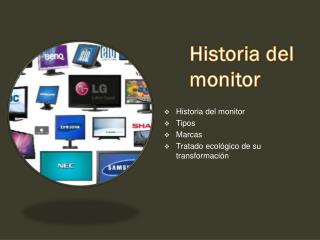 Historia del monitor