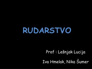 RUDARSTVO