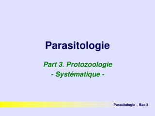 Parasitologie