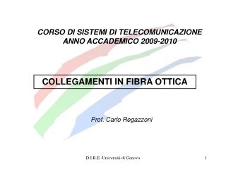 CORSO DI SISTEMI DI TELECOMUNICAZIONE ANNO ACCADEMICO 2009-2010