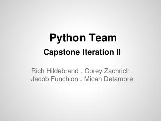 Python Team