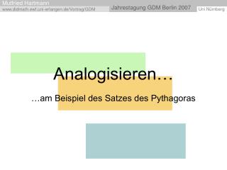 Analogisieren…