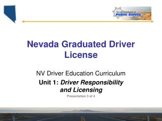 Nevada Graduated Driver License