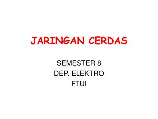 JARINGAN CERDAS