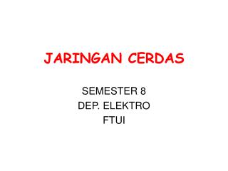 JARINGAN CERDAS