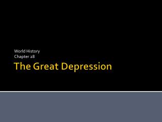 The Great Depression