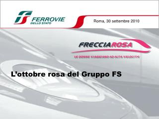 L’ottobre rosa del Gruppo FS