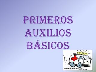 PRIMEROS AUXILIOS BÁSICOS