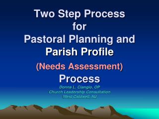 Parish Priorities