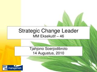 Strategic Change Leader MM Eksekutif – 46