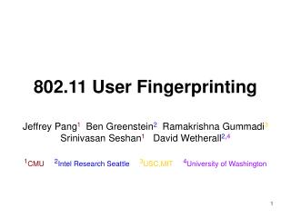 802.11 User Fingerprinting