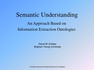 Semantic Understanding