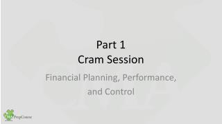 Part 1 Cram Session