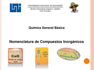 Química General Básica Nomenclatura de Compuestos Inorgánicos