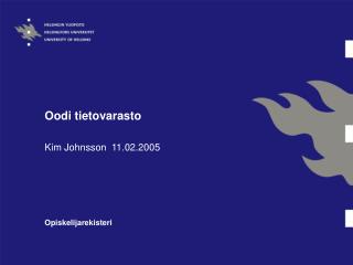 Oodi tietovarasto