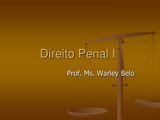 Direito Penal I