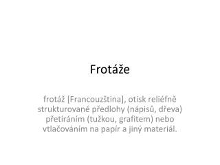 Frotáže