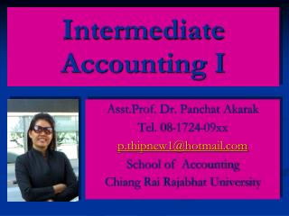 Intermediate Accounting I