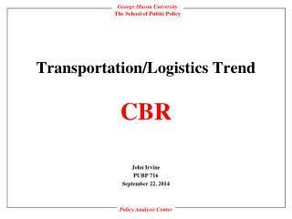 Transportation/Logistics Trend CBR